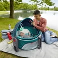 thumbnail image 4 of Fisher-Price On-the-Go Infant Dome Portable Bassinet and Play Space with Toys, Pixel Forest, Unisex, 4 of 7