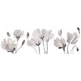 thumbnail image 3 of Loreth, Lanie 14x7 Black Modern Framed Museum Art Print Titled - Tonal Magnolias Panel, 3 of 5