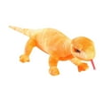 thumbnail image 1 of Animal de peluche lagarto decoración compañero suave dibujos animados abrazable lindo realista Naranja, 1 of 9