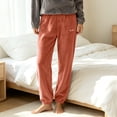 thumbnail image 5 of Maplenight Fleece Pajama Pants for Women Soft Jogger Lounge Pants Elastic Waist Casual Loungewear Sleep Bottoms, 5 of 5