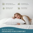 thumbnail image 3 of Casa Platino Pillows Standard Size Set of 4 – Soft & Medium Standard Bed Pillow, Luxury Sleep Quality, Easy to Clean, Ideal for Neck Support, 3 of 8