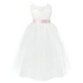 thumbnail image 4 of MSemis Kids Girls Sleeveless Princess Pageant Bridesmaid Party Wedding Flower girl's Dress, 4 of 6