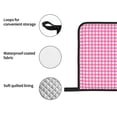 thumbnail image 5 of Checked Gingham Oven Mitts and Pot Holders Sets Baking Sets for Kitchen BBQ Gloves Heat Resistant Cooking \r\nPink White Background 4 Pieces, 5 of 8