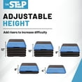 thumbnail image 6 of The Step High Step Aerobic Platform with High Step Blue Aerobic Platform and 4 Black Risers, 6 of 7