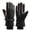 Black, variant on Weloille Winter Skiing Gloves, Tow-finger Touching Screen Outdoor Warm Windproof Thermal Gloves, Winter Outdoor Sports Gloves Size Fits All Unisex