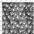 thumbnail image 3 of Soimoi Floral Print,Cotton Cambric, Quilting Fabric Sold by The Yard 42 Inch Wide, Medium Weight Cotton Fabric, SewingSupplies,Black & Whites, 3 of 6