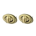 thumbnail image 5 of 2 Sets Oval Purses Twist Lock 33mm x 19mm Clutches Closures for DIY Bag Making, Brussed Brass, 5 of 5