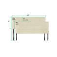 thumbnail image 4 of Jessenia Full Size Tufted Upholstered Headboard – 12-Position Adjustable, Cream, 4 of 9