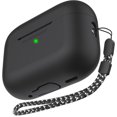 thumbnail image 1 of Étui de Protection en Silicone Léger Anti-Perte avec Lanière Compatible pour Écouteurs Airpods Pro 2, 1 of 8