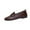 Brown, variant on Women's Versatile Plus-Size Round-Toe Low-Cut Loafers Stylish And Eye-Catching For Spring And Summer. Comfortable Soft-Soled Versatile Flat Loafers. Black 9