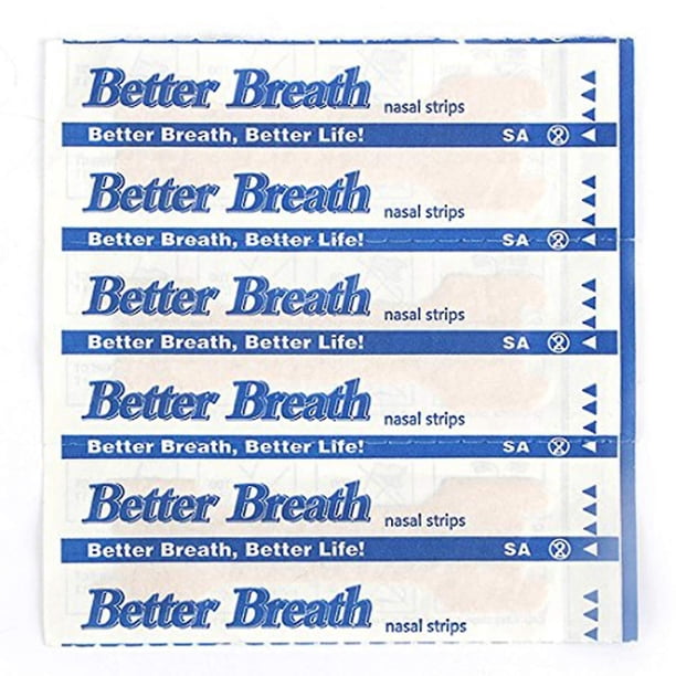Tiras nasales de 100 unidades Better Breath Anti ronquidos (66 mm * 19 mm)