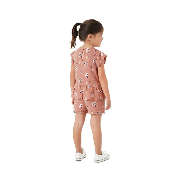 Member's Mark Toddler Girls 2-Piece Gauze Playwear Set