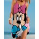 thumbnail image 1 of Vestido bohemio con estampado de dibujos animados de Disney para mujer, vestidos sin mangas con cuello en V, dobladillo suelto de verano, Vestido de playa elegante, 1 of 5
