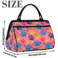 thumbnail image 2 of Herdesigns Paw Print Dog Overnight Weekender Bag for Women Men Pink Carry On Overnight Travel Duffle Bag Labor Delivery Bag for Hospital, 2 of 7