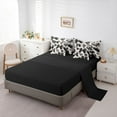 thumbnail image 5 of Castle Fairy Black Ribbon Bow Twin Bedding Sets 7-Piece for Boys Girls,Kawaii Love Heart Print Bedding Comforter Set Microfiber,Dreamy Princess Breathable Sheet Sets,Lightweight Room Decor, 5 of 8