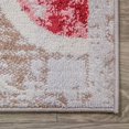 thumbnail image 2 of BNM Modern Trellis Indoor Area Rug, 2' x 3', Garnet, 2 of 4