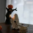 thumbnail image 5 of Hglyxoae Ghost Dog Walking Candlestick Holder Halloween Decor for Tabletop Mantel Party Scene Spooky Decoration No Candle (A), 5 of 9