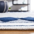 thumbnail image 5 of SAFAVIEH Montauk Foliage Striped Cotton Area Rug, Navy/Ivory, 4' x 6', 5 of 9
