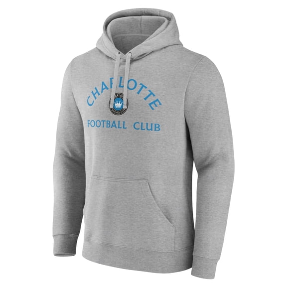 Men's Gray Charlotte FC Heart and Soul Pullover Hoodie