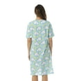thumbnail image 3 of Just Love Short Sleeve Nightgown / Sleep Dress for Women / Sleepwear (Aqua - Big Cloud, X-Large), 3 of 3