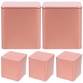 thumbnail image 1 of 5pcs Tea Storage Holder Tinplate Tea Holder Tea Bag Container Square Candle Tin Container, 1 of 7