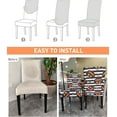 thumbnail image 6 of Halloween Dining Room Chair Covers Set of 4, Pumpkin Stretch Parsons Chair Slipcover for Dining Room Kitchen Party Decoration, 6 of 6
