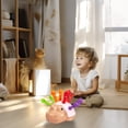 thumbnail image 4 of Juguete rompecabezas de dinosaurio erizo para niños de 1 a 3 años | Set de 12 piezas para combinar colores y aprender números | Actividad de coordinación ojo-mano y educación temprana | Jueg, 4 of 5