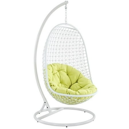 Hawthorne Collection Patio Swing Chair In White Walmart Com