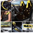 thumbnail image 2 of Garronmavis Bee Honey 16 Pcs Car Accessories Set Car Seat Belt Pads Cover Auto Keychain Holder Gear Shifting Knob Cover Cup Mats Front Window Sunshade Rearview Mirror Cover, 2 of 7