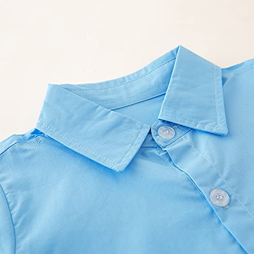 toddler light blue button down shirt