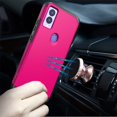 thumbnail image 4 of For AT&T Propel 5G Slim Tough Strong Protection Shock Absorption Hybrid Dual Layer Hard PC + TPU Rubber Armor Cover ,Xpm Phone Case [ Hot Pink ], 4 of 11