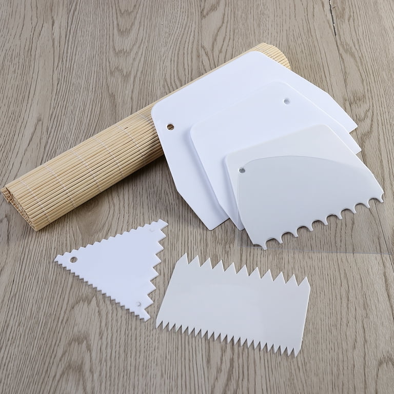 TABLZONE Transparent Cake Scraper, Non-Toxic Baking Tool for