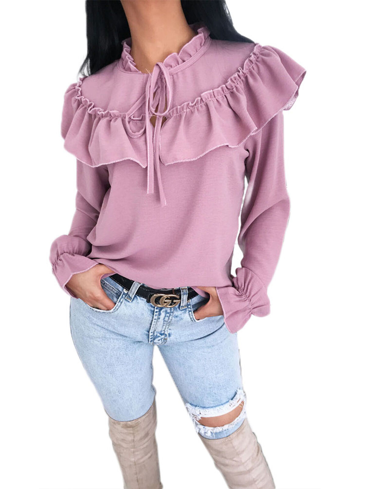 cute ruffle tops