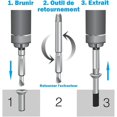 thumbnail image 2 of [6 piezas] Extractores de tornillos dañados, Extractor de tornillos, Extractor de tornillos rotos de acero HSS 4341, Dureza superior a 63 HRC Kuyhfg Bienvenido a Kuyhfg, 2 of 5
