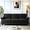 Black, variant on Soft Velvet 3 Seater for Family and Guests / Great for Everyday Use and Parties