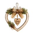 thumbnail image 2 of Rustic Farmhouse Heart Wall Decor,Style Hanging Heart-Shaped Wall Decoration,Distressed Wooden Hearts Hanging,Country Art Heart Wall Pendant,Vintage Heart Shape Wood Wall Hanging Ornament, 2 of 4