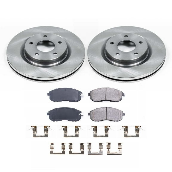 Ultimate Brakes Front Ceramic Brake Pad and Rotor Kit with Hardware WM80719
