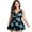Black leaf, variant on Plus Size Swimsuit for Women Two Piece Floral Bathing Suits with Shorts