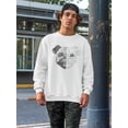 thumbnail image 2 of Realistic And Polygonal Pug. Sweatshirt Men -Image by Shutterstock, Male 4X-Large, 2 of 4