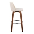 thumbnail image 5 of LumiSource Brown Toriano 30" Fixed-Height Barstool - Set of 2, 5 of 6