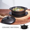 thumbnail image 4 of Stew Pot Ceramic Stew Pot Kitchen Stockpot Multi-functional Stewing Pot with Lid Base, 4 of 8