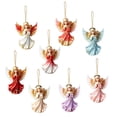 thumbnail image 5 of YingYouFu 8PC Cute Angel Christmas Tree Ornaments Decorations, Xmas Hanging Decoration, Unique Indoor Outdoor for Xmas Tree Home Windows Or Wreath Decor, 5 of 8