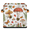 Multicolor 4, variant on CURLYOOT Cute Pet Dogs Colorful 11 x 11 Inch Cube Storage Bin, Fabric Storage Cube Foldable Basket with Leather Handles, Organizer Basket for Closet Shelves