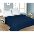 thumbnail image 5 of GLAMBURG 100% Cotton Bed Blanket, Breathable Bed Blanket Twin Size, Cotton Thermal Blankets Twin Size - Perfect for Layering Any Bed for All Season - Navy, 5 of 6