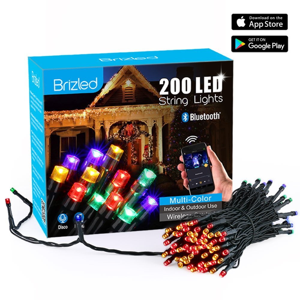 Brizled Christmas led lights Bluetooth LED Lights Dimmable ,200 LED