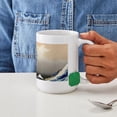 thumbnail image 4 of CafePress - Great Wave Large Mug - 15 oz Ceramic Large White Novelty Mug, 4 of 6