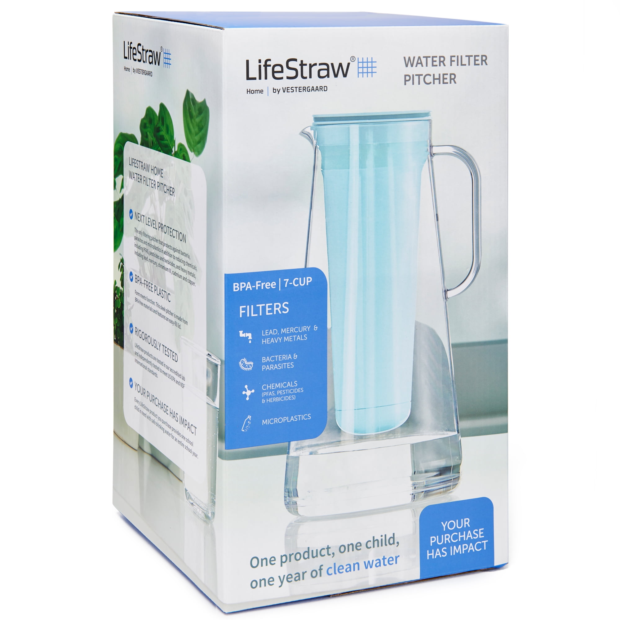 LifeStraw Blue Plastic Personal Water Filter in the Water Filter Pitchers  department at