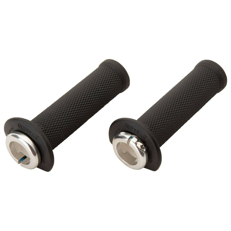 Odi ATV Lock-On Grips Ruffian Black/Silver 125mm