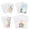 Clear*24, variant on Grusce 12/24Pcs Clear Plastic Envelope with Snap Closure 4 Size Waterproof Transparent Sticker Organizer Pouch Scrapbook Stamp Storage Pocket for Washi Tape Stamping Supplies