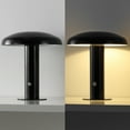 thumbnail image 7 of JONATHAN Y Suillius 11" Contemporary Bohemian Rechargeable/Portable Iron Integrated Portable LED Mushroom Table Lamp, Black, JYL7114A, 7 of 7